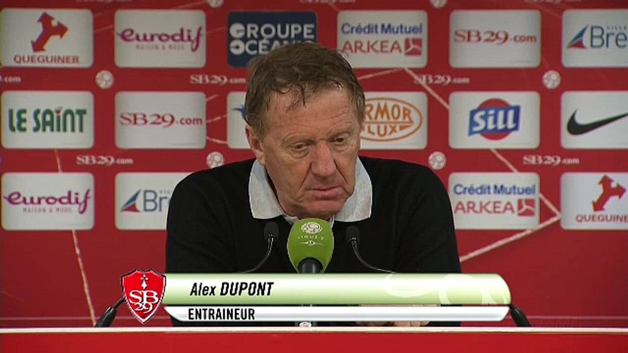 Réaction d'Alex Dupont après Stade Brestois 29 - US Créteil-Lusitanos