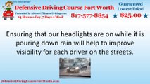 Driving Safely & Rain