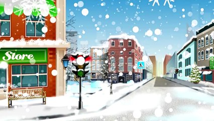 Бульдозер. Мультики про машинки. Бульдозер убирает снег для Винтика