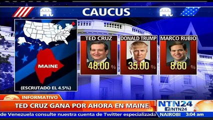 Republicano Ted Cruz se impone a Trump en los caucus de Kansas