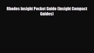 Download Rhodes Insight Pocket Guide (Insight Compact Guides) Free Books