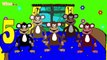 Fünf kleine Affen Kinderlied Lernlied in Deutscher Sprache Yleekids Deutsch
