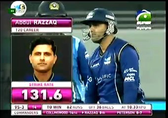 Abdul Razzaq batting in Masters Champions League