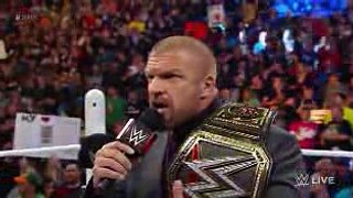 Dean Ambrose interrupts Triple H with a bold challenge  Raw, February 29, 2016 (1)