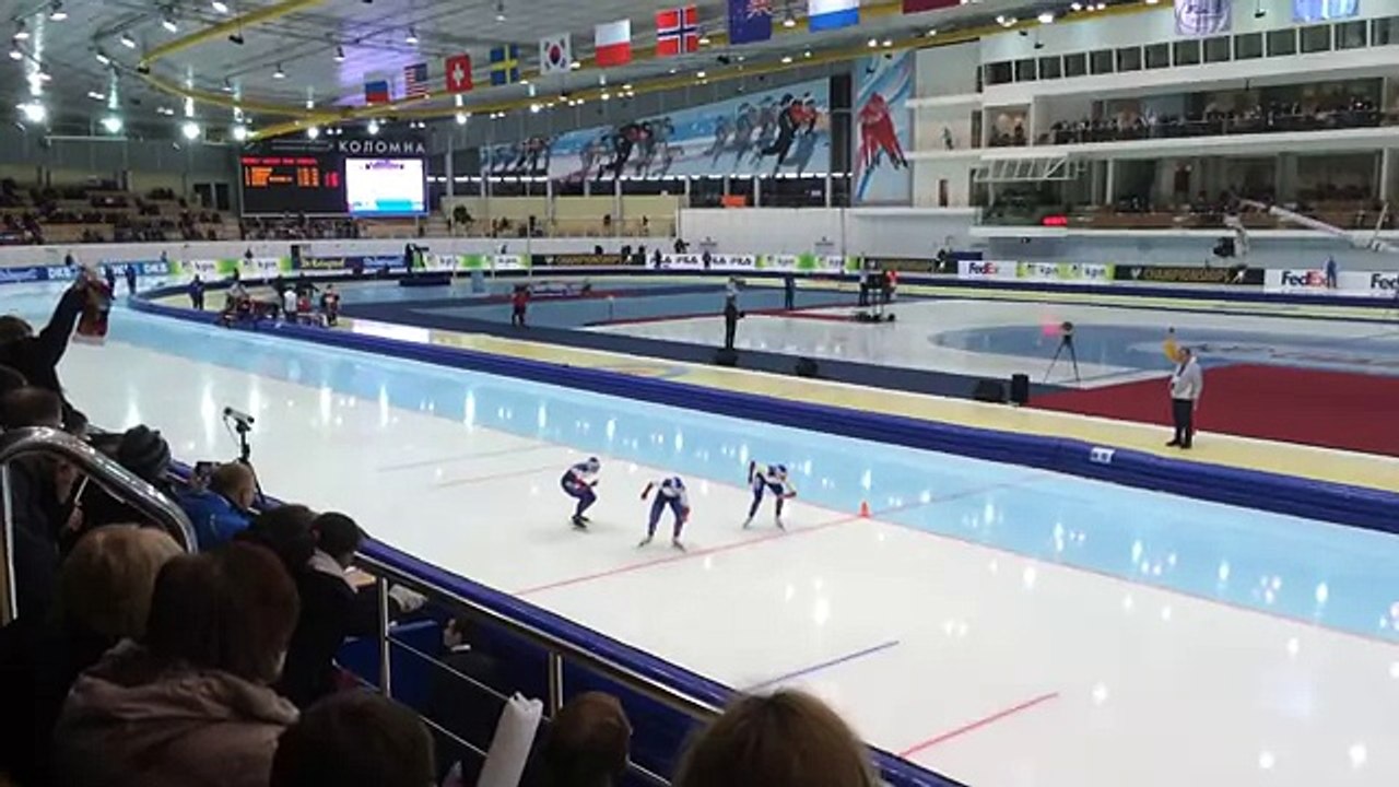 ЧМ по Конькобежному спорту 2016 в Коломне, Командная гонка, женщины, старт сборной России