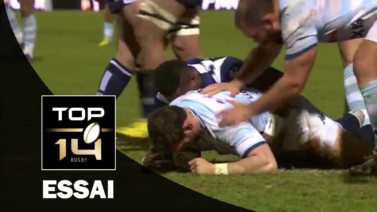 TOP 14 – Racing 92 – Agen : 38 - 13 – Essai 2 Virgile LACOMBE (RAC) – J17 – saison 2015-2016