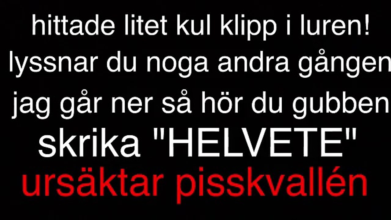 Arg Gubbe skriker