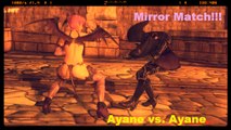 Ayane vs. Ayane Mirror Match!!!
