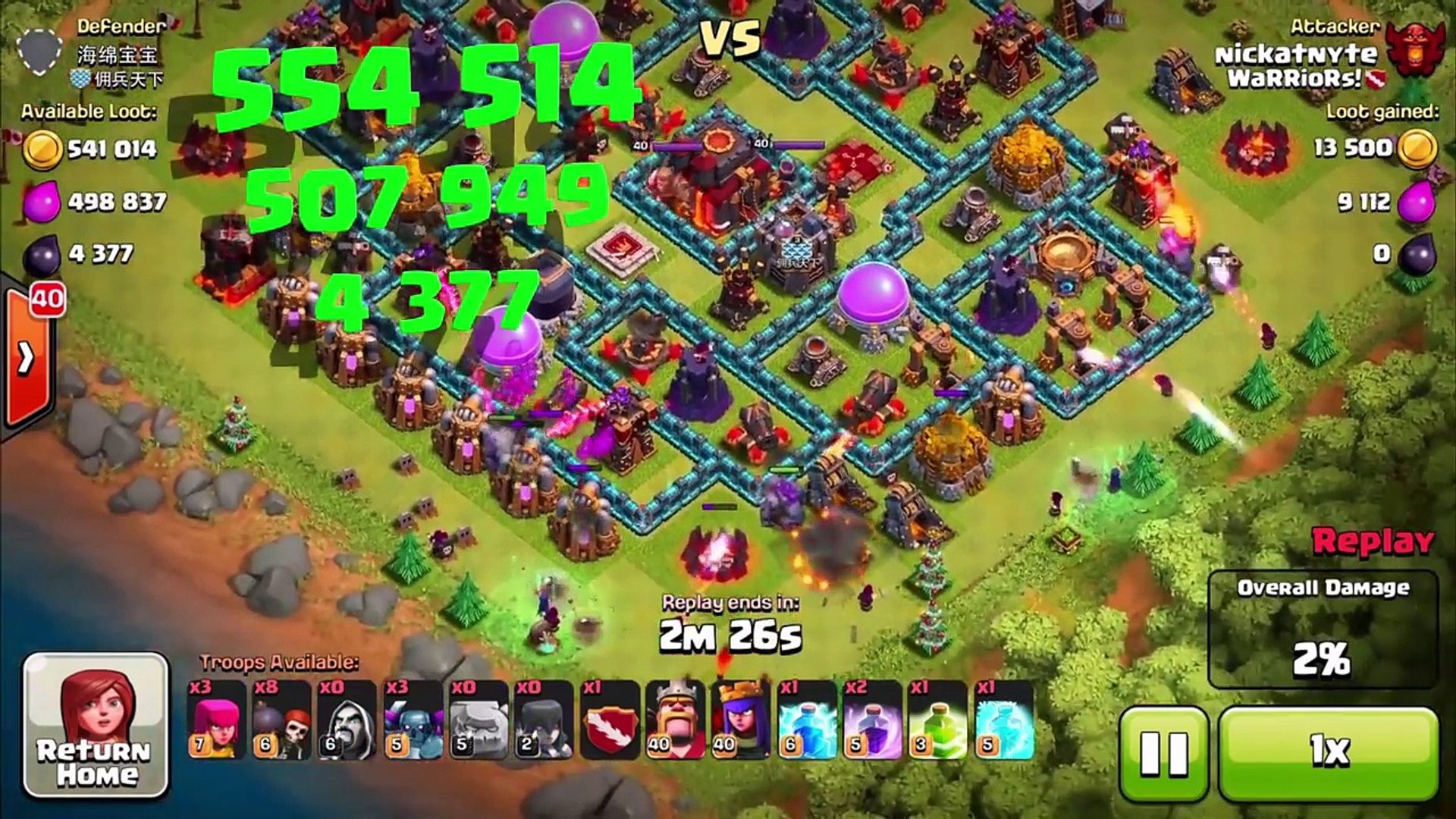 ⁣Clash of Clans PUSH TO 3600! GoWiPe Attacks!