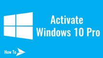How to Activate Windows 10 Pro without Product Key, Windows 10 Activation