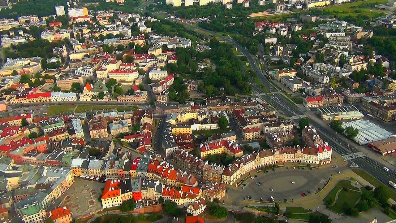 Lublin z lotu ptaka.