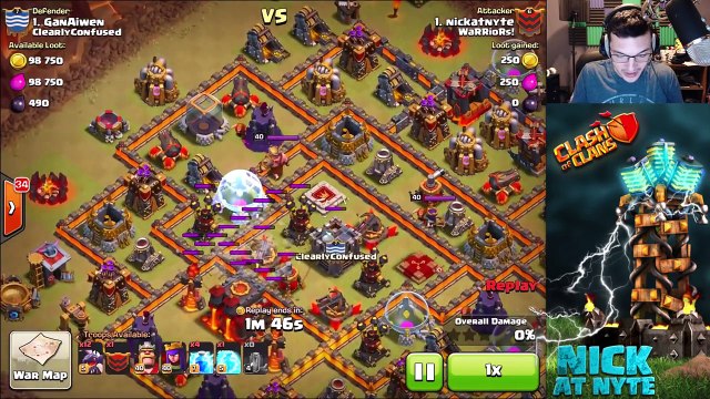 Clash of Clans War Tips! Town Hall 10 Dragons Taking Down Air D Easy!