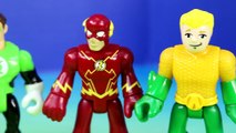 Imaginext Justice League Superman & Batman Surprise Flash Aquaman Green Lantern With Hall