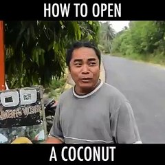 Fastest way to takeout coconut from tender coconut !!!