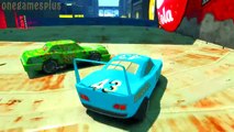 Arena Battle Dinoco King 43 VS Chick Hicks Disney pixar cars smashing into each other