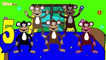 Cinque scimmiette Cantare (Karaoke Versione) Canzone per bambini Yleekids