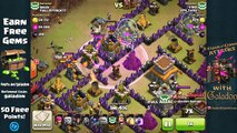 Clash of Clans Town Hall 8 Gowipe Three Star Clash Clan War Wins