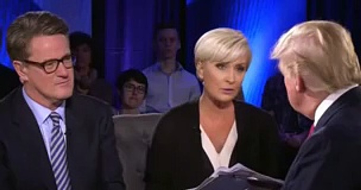 Leaked Audio - Mika and Joe Chatting With Trump During Break - ' Nothing Too Hard Mika '