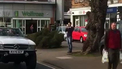 Jeremy Clarkson  and the Top Gear team in an off road Merc