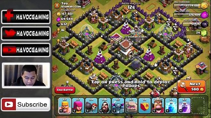 Clash of Clans - HOW I GOWIPE AT TOWN HALL 8! - TH8 Trophy Pushi