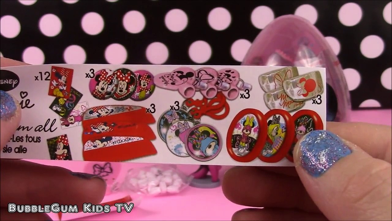 Minnie Mouse Bowtique Surprise Eggs! CANDY and TOY SURPRISES!