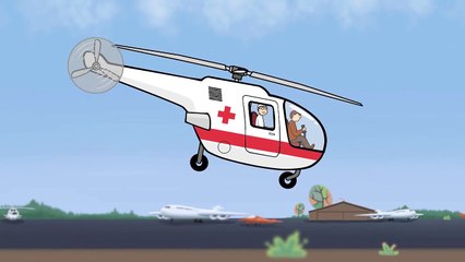 Big Construction! Vehicles & Cars Learn to make a Helicopter! (мультфильм конструктор/สร้า