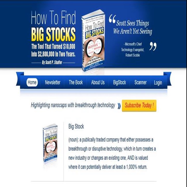 How To Find Big Stocks By Scott Shaffer