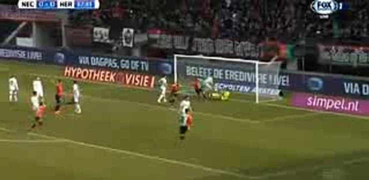 NEC Nijmegen 1-0 Heracles Christian Santos Amazing Goal 06-03-16