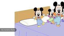 Five Little Mickeys Jumping On The Bed Nursery Rhyme