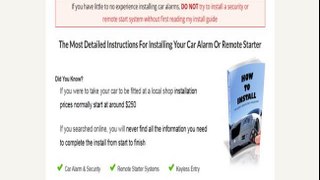 How To Install A Car Alarm, Remote Start, Or Keyless Entry System (DOWNLOAD