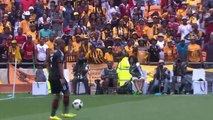 Thabo Qalinge Orlando Pirates left winger with a showboat vs Kaizer Chiefs