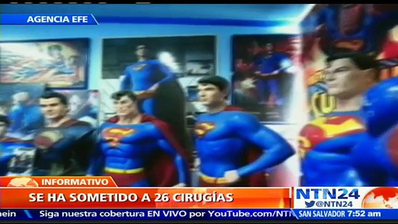 ¡Súper cambio! Hombre se somete a 26 cirugías para parecerse a Superman en Filipinas Filipino quiere ser superman