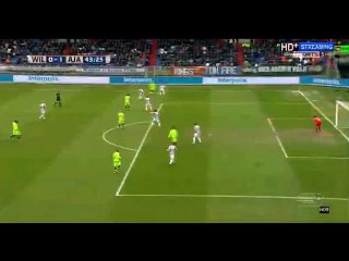 Goal Arkadiusz Milik - Willem II 0-1 Ajax 06.03.2016 Eredivisie