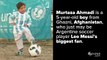 Messi Sends Afghan Boy Wearing Messi Plastic Bag Signed Jerseys