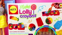 Candy Crayons Maker Lollipop Crayon Maker Kit Anna Frozen Kids School Art Class