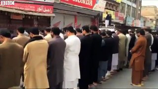 BBC reporting of Mumtaz Qadri Janaza