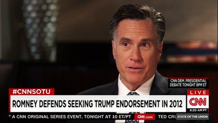 CNN presses Romney hard on Trump birtherism