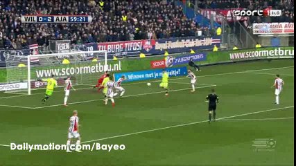 Lasse Schone Goal HD - Willem II 0-3 Ajax - 06-03-2016