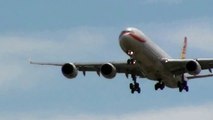 Hainan Airlines A340 landing in Toronto on RWY 05