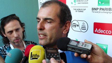 Coupe Davis 2016 - Cédric Pioline : "La Guadeloupe et l'intérêt pour l'équipe de France de Noah d'être ensemble"