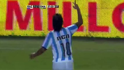 Gol de Romero. Racing 2 - San Martín 1. Fecha 2. Primera División 2016