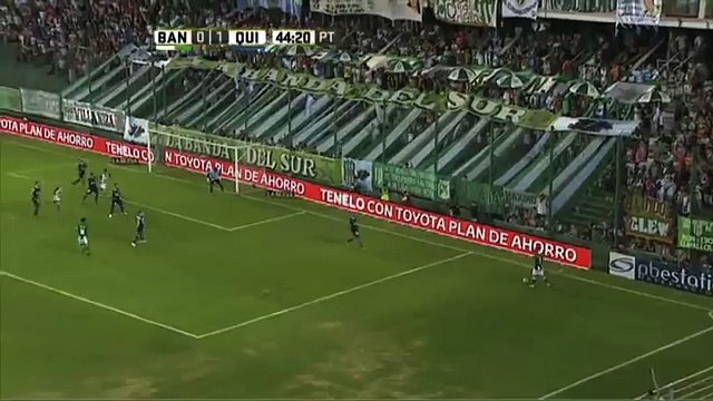Erviti estuvo cerca. Banfield 0 - Quilmes 1. Fecha 3. Primera División 2016.