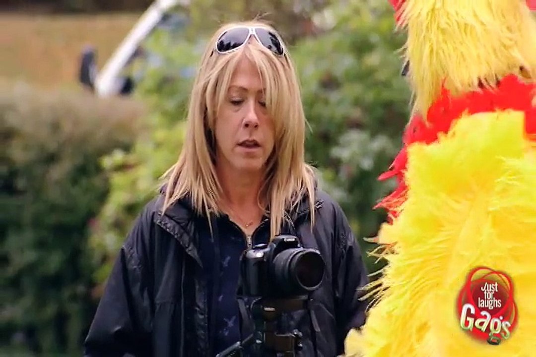 Flying Chicken Man Prank