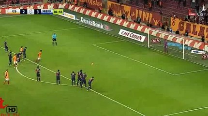 Inan S. (Penalty) Goal - Galatasaray 3 - 3 Basaksehir - 06-03-2016 HD