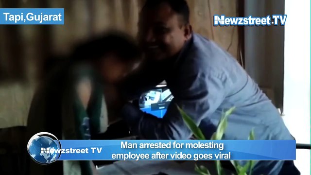 Man arrested for molesting employee after video goes viral