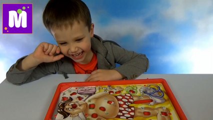 Операция пациента игра электронным пинцетом распаковка от Мистер Макс  Patient Operation play game