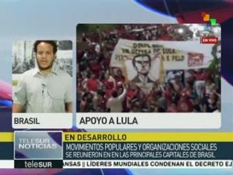 Brasil: se manifiestan en diferentes ciudades en apoyo a Lula