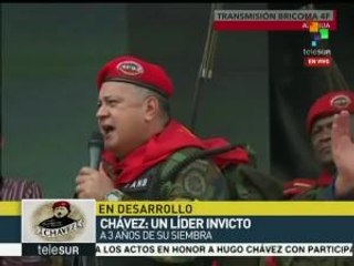 Diosdado Cabello: Hugo Chávez vive en el pueblo venezolano