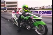 Kawasaki Turbo Drag Bike 14 Mile Wheelstand In 6.87 Seconds