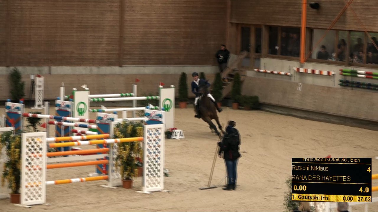 Hallenconcours Pferdesporttage Hildisrieden 2016 - Stechen vom Sonntag 06_03